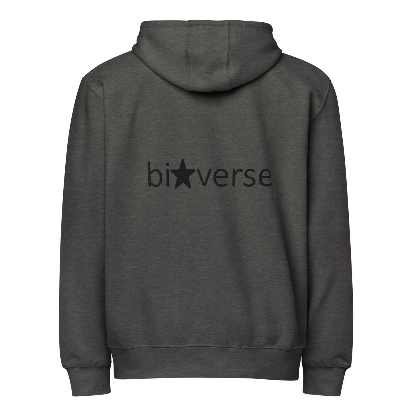 Bi Verse embroidered Premium full zip hoodie