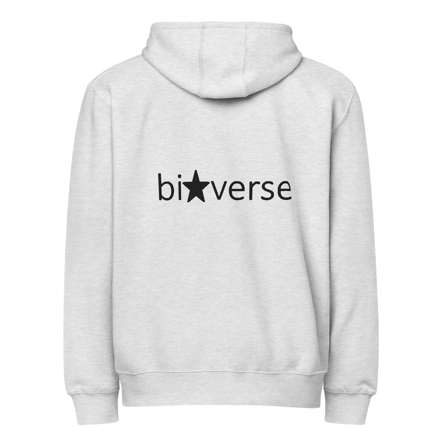 Bi Verse embroidered Premium full zip hoodie