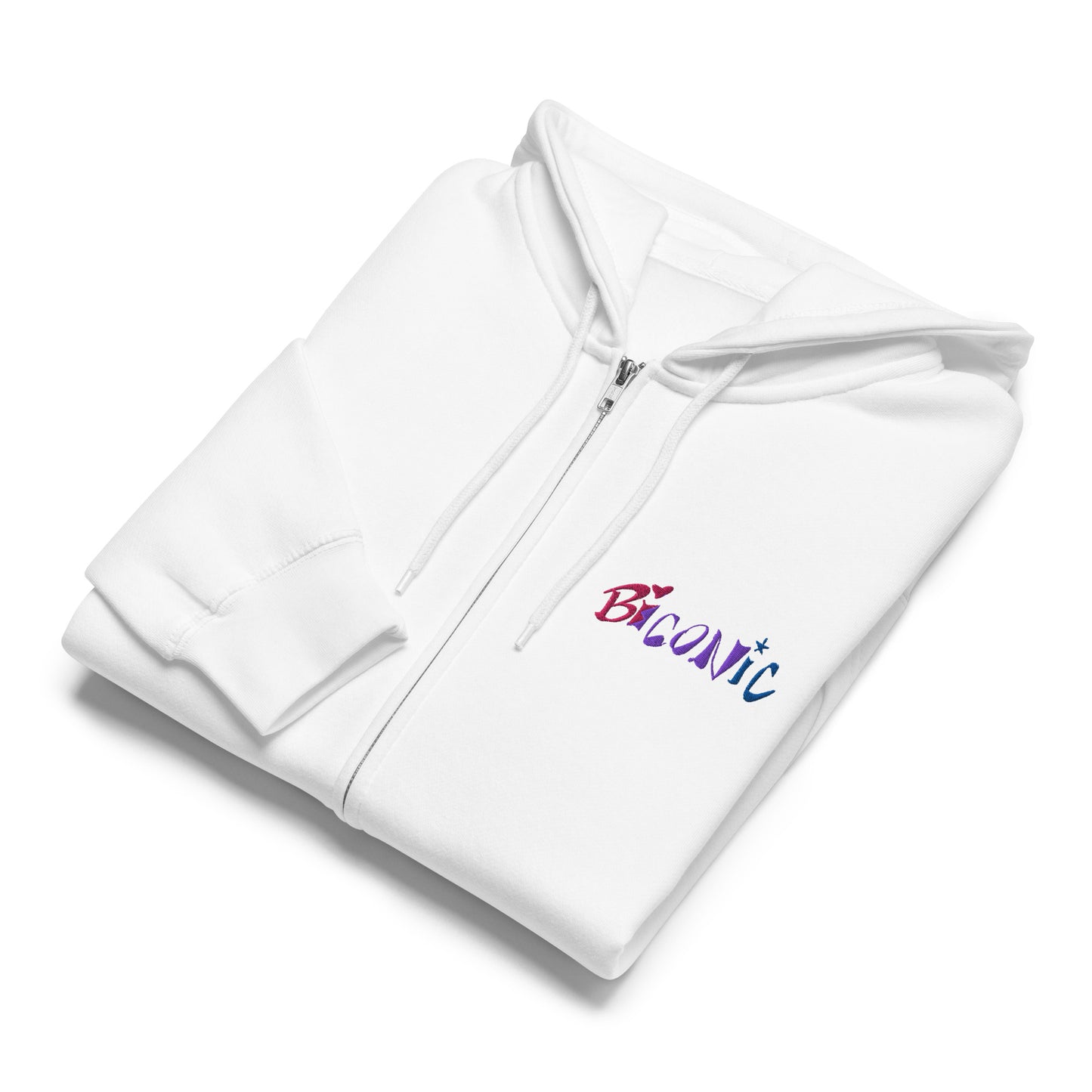 Bi Verse embroidered Premium full zip hoodie