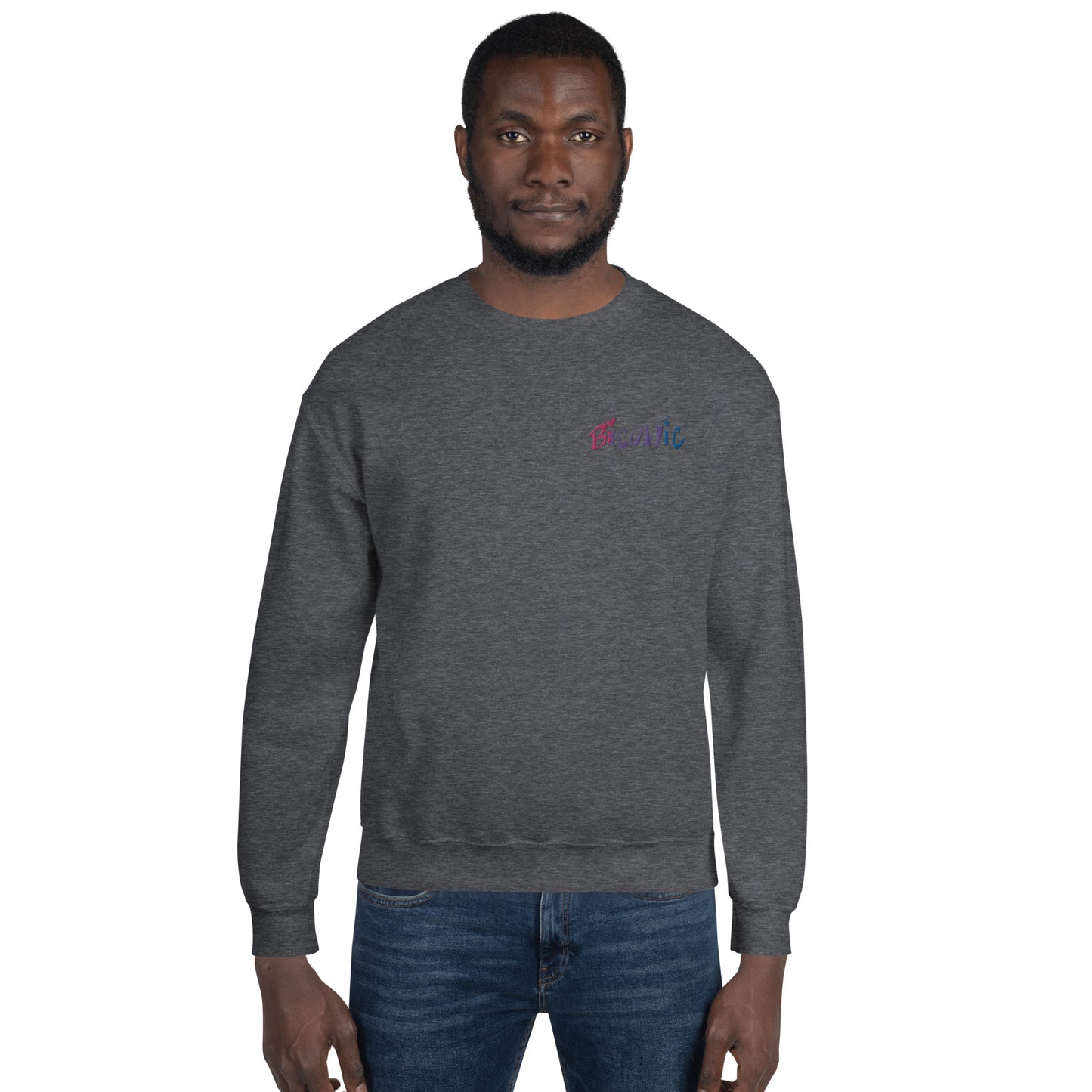 Unisex Crewneck left chest embroidered