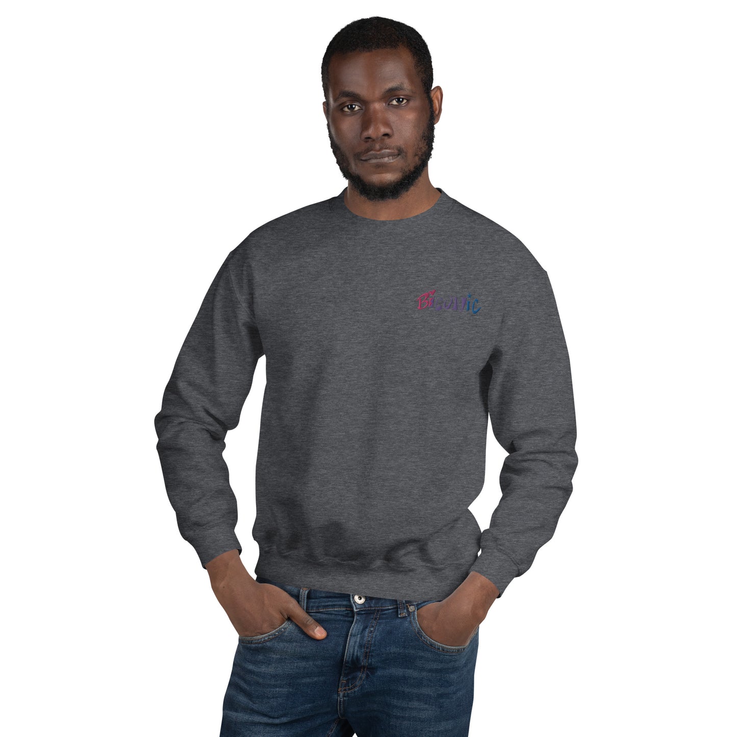 Unisex Crewneck left chest embroidered