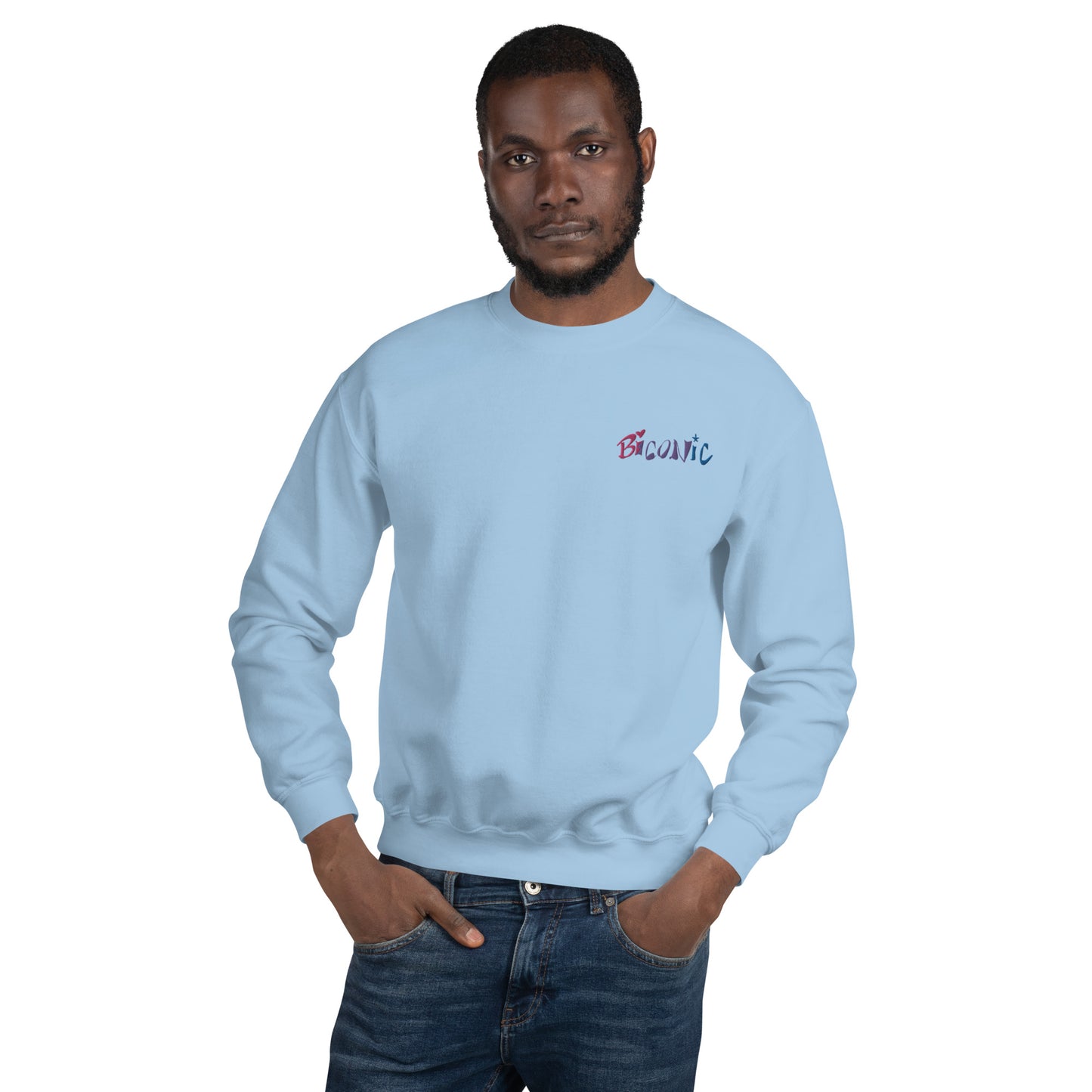 Unisex Crewneck left chest embroidered