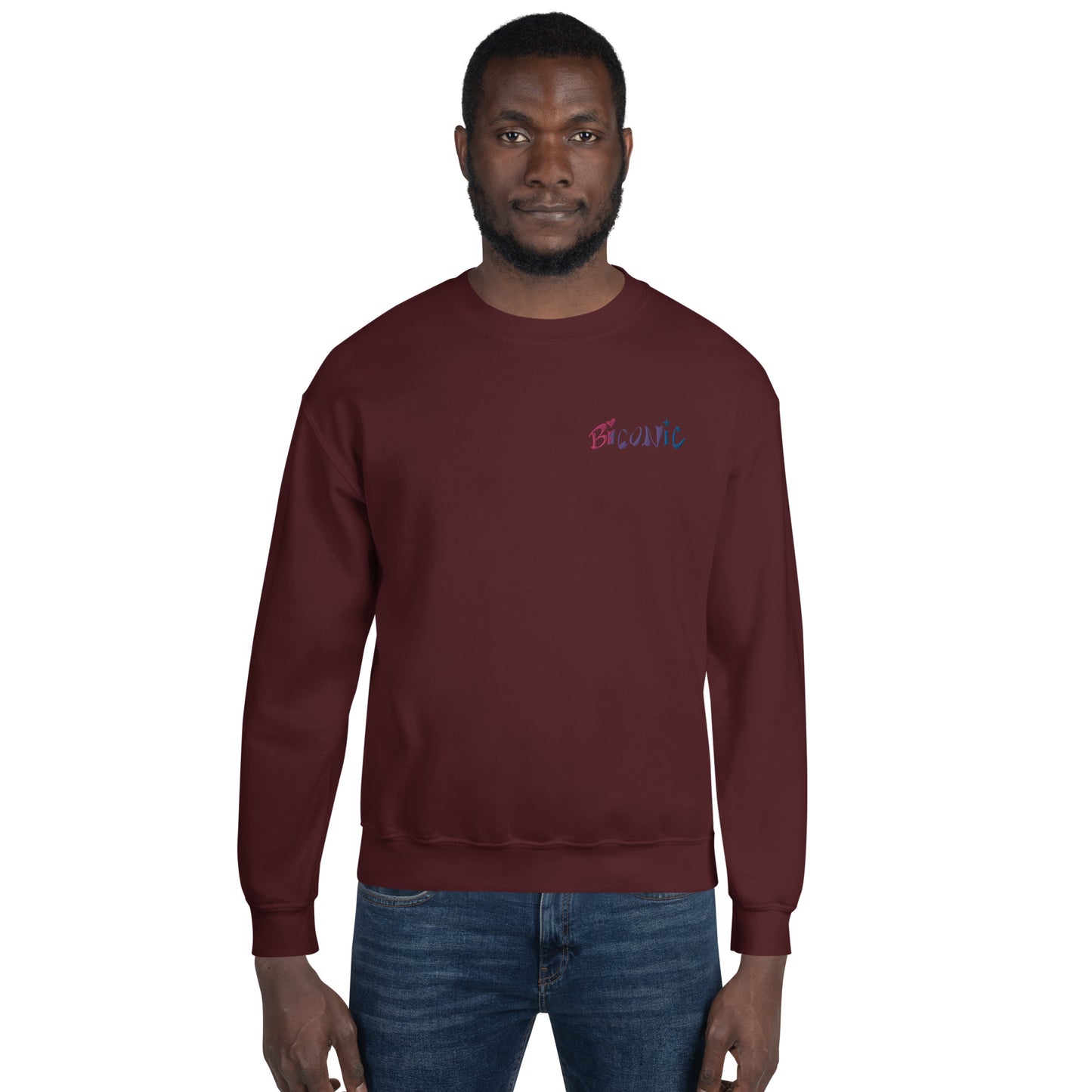 Unisex Crewneck left chest embroidered