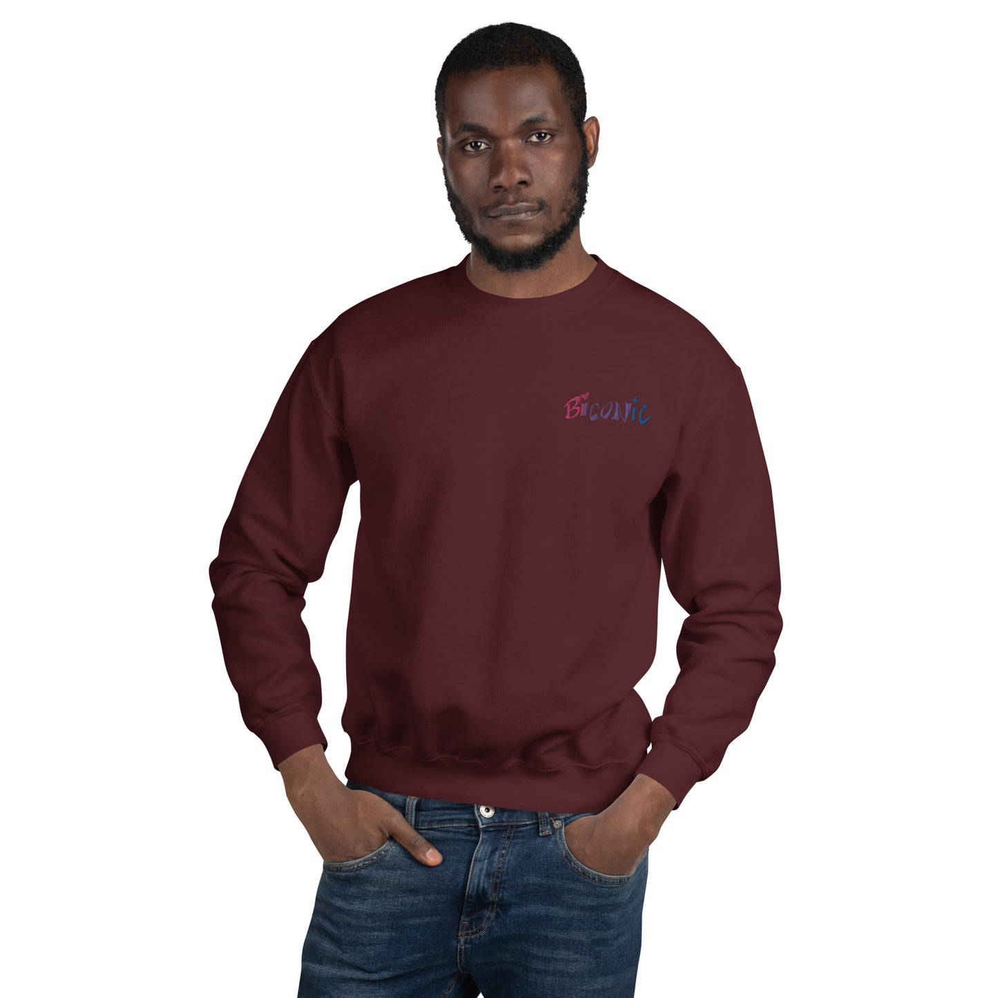Unisex Crewneck left chest embroidered
