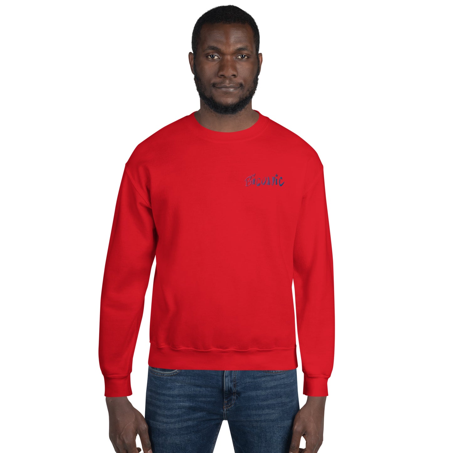 Unisex Crewneck left chest embroidered
