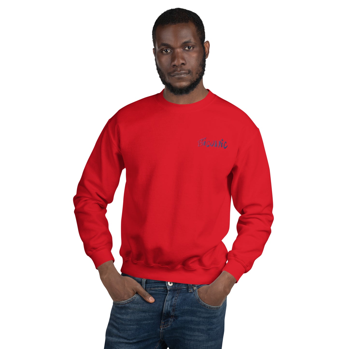 Unisex Crewneck left chest embroidered