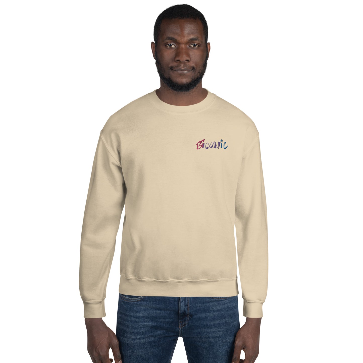 Unisex Crewneck left chest embroidered
