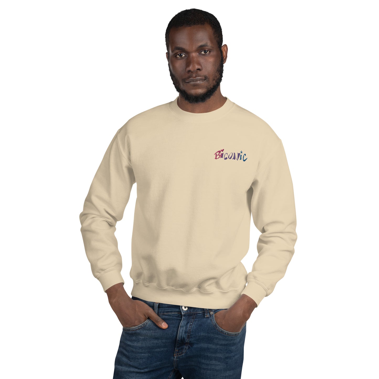 Unisex Crewneck left chest embroidered