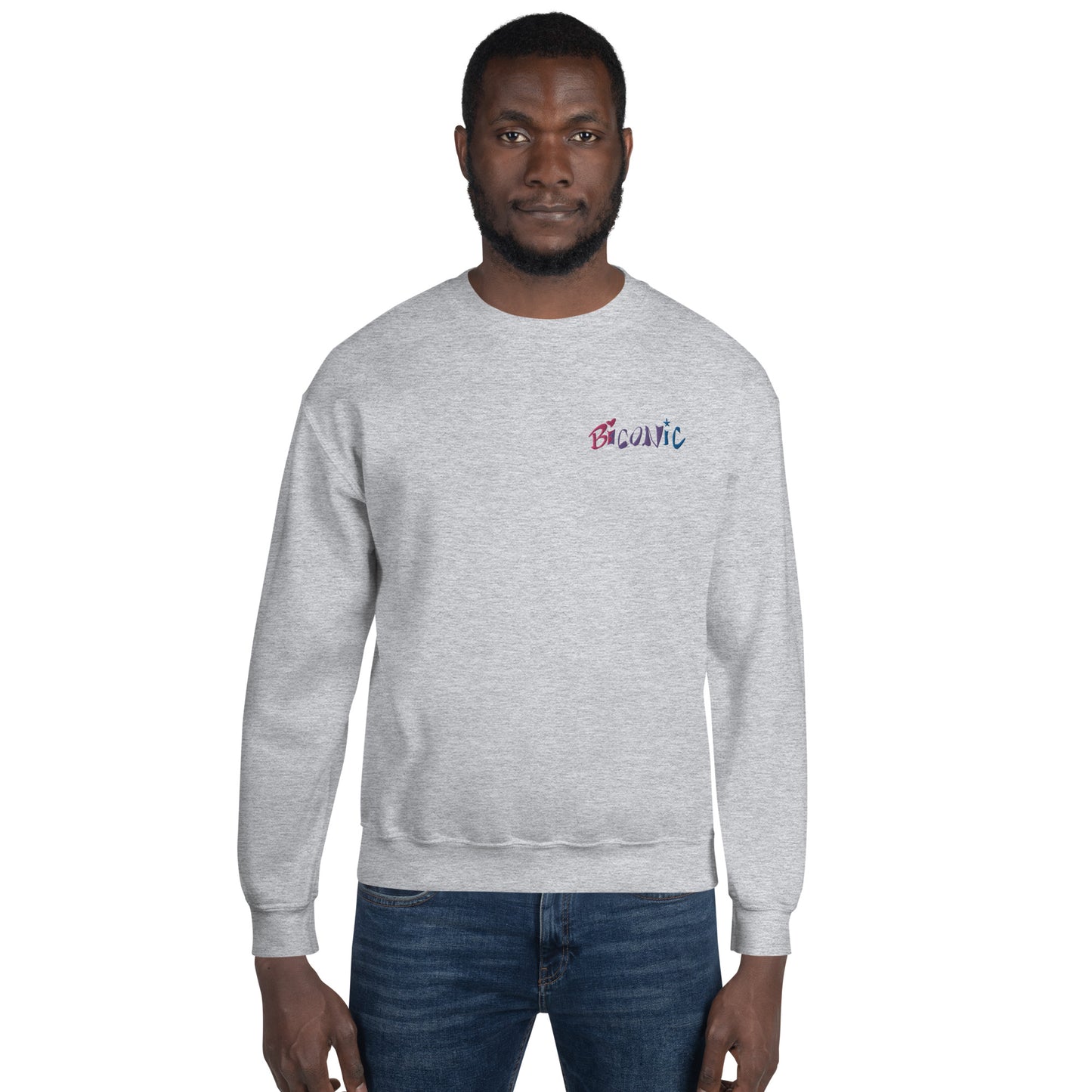 Unisex Crewneck left chest embroidered