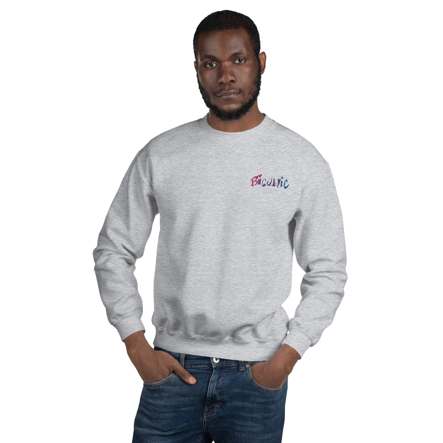 Unisex Crewneck left chest embroidered