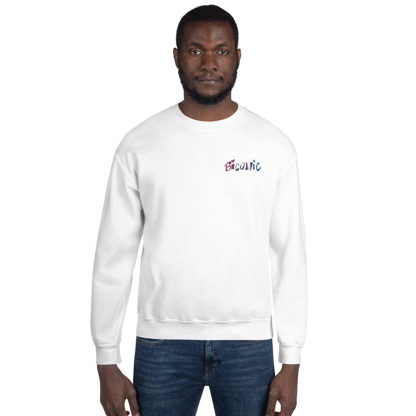 Unisex Crewneck left chest embroidered