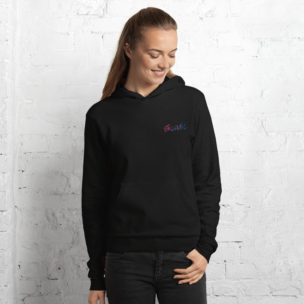 SoftBlend Unisex hoodie - embroidered left chest