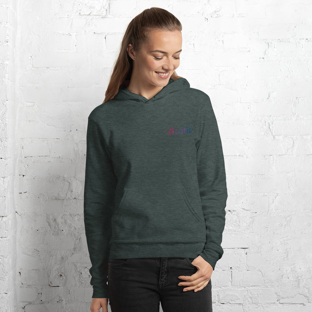 SoftBlend Unisex hoodie - embroidered left chest